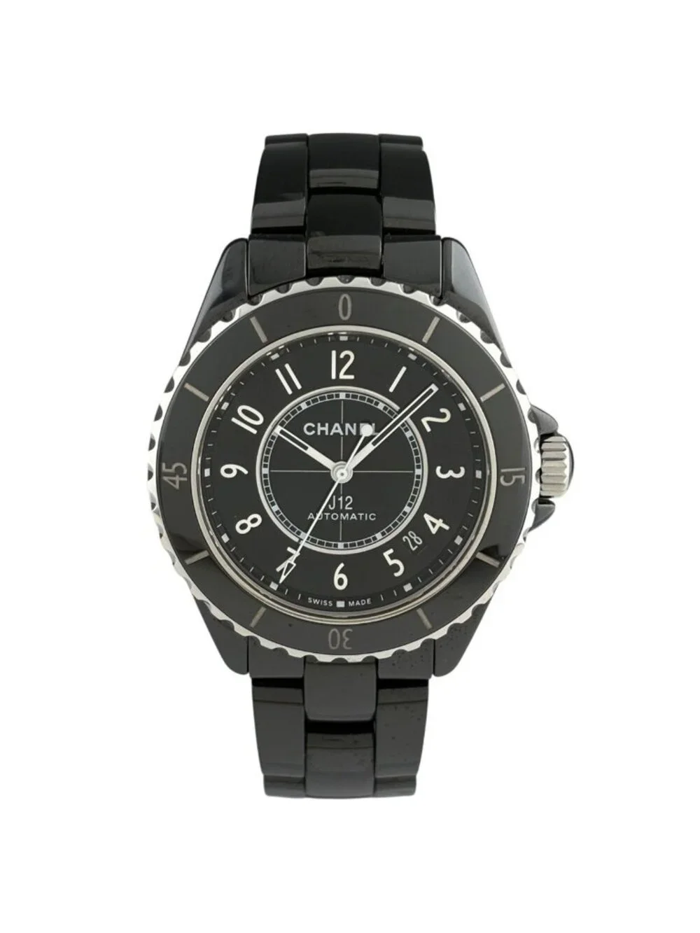 Chanel Watch Ceramic Automatic Black